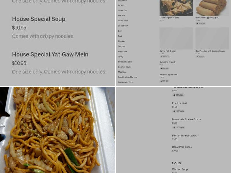 Sam Lee Kitchen Menu