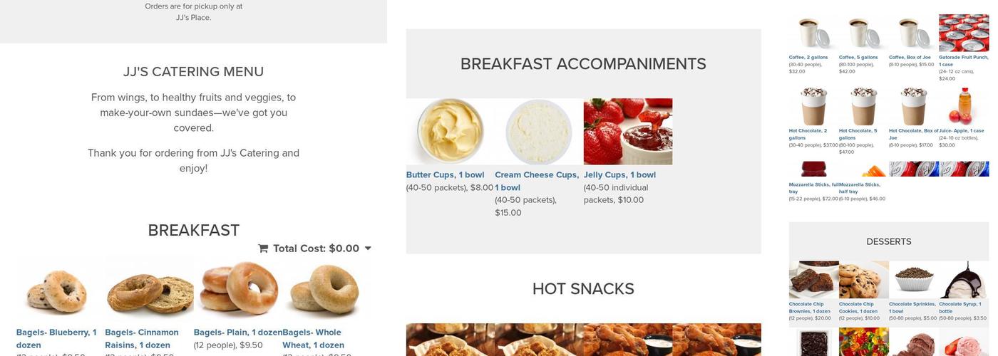 Ferris Booth Commons Menu