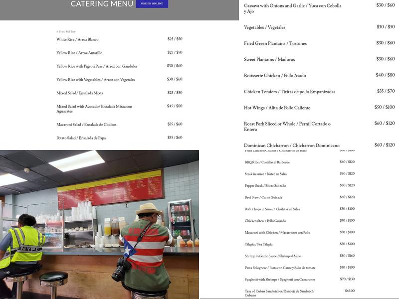 LA ISLA RESTAURANT Menu