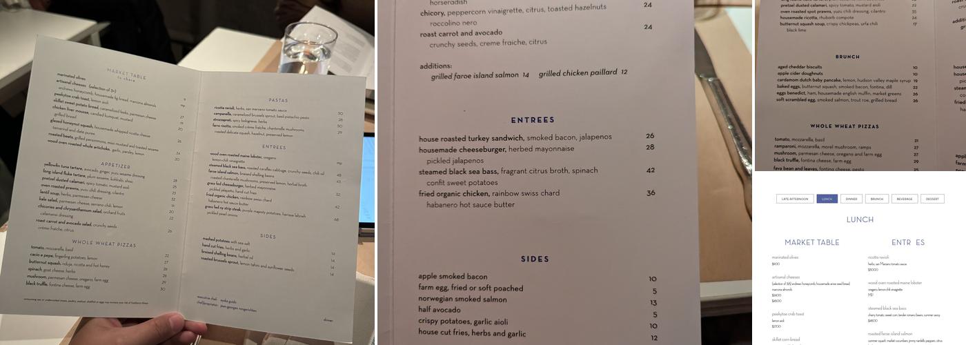 ABC Kitchen Menu