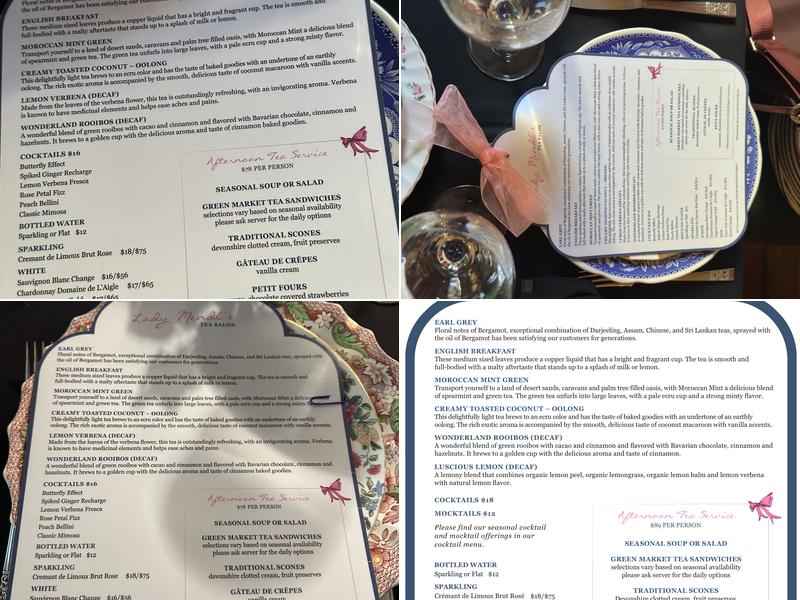 Lady Mendl's Tea Salon Menu