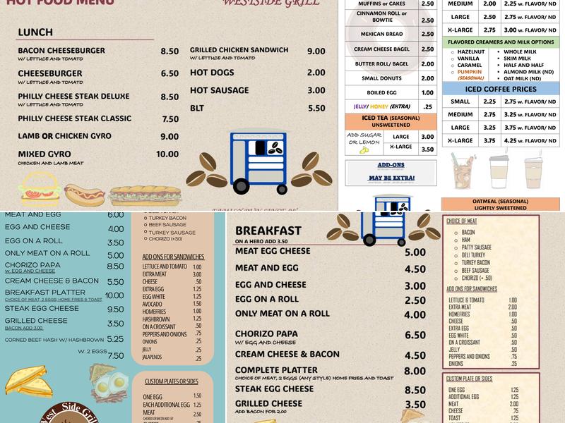 Westside Grill Menu