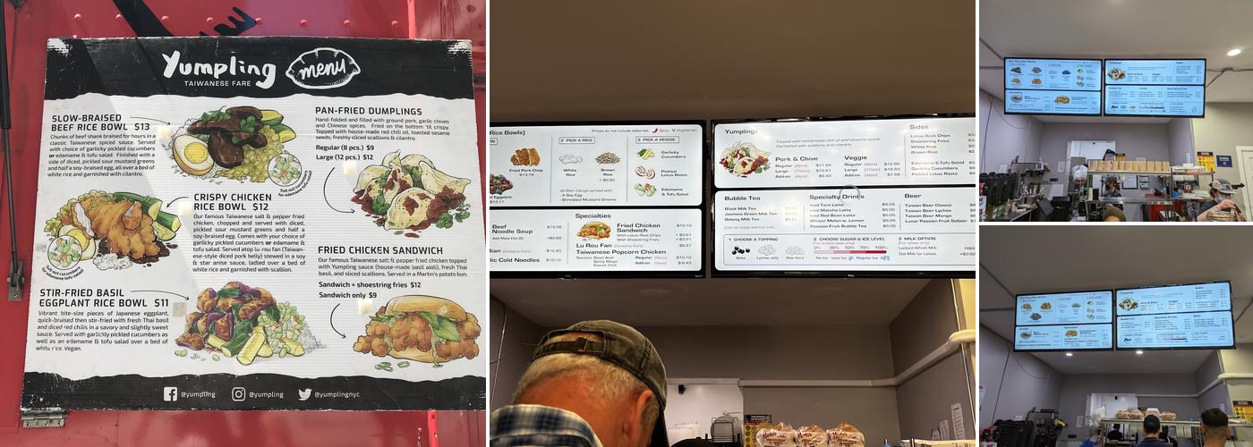 Yumpling Menu