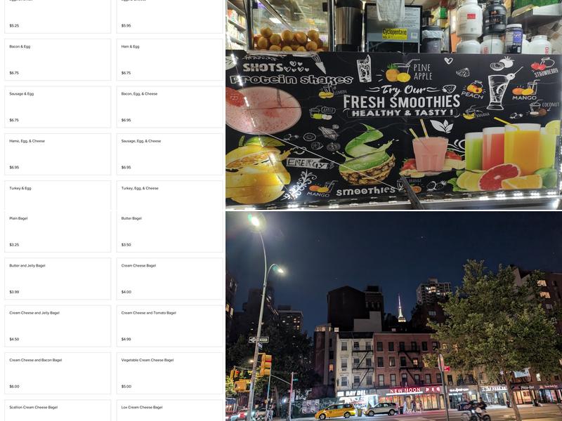 Kips Bay Deli Menu