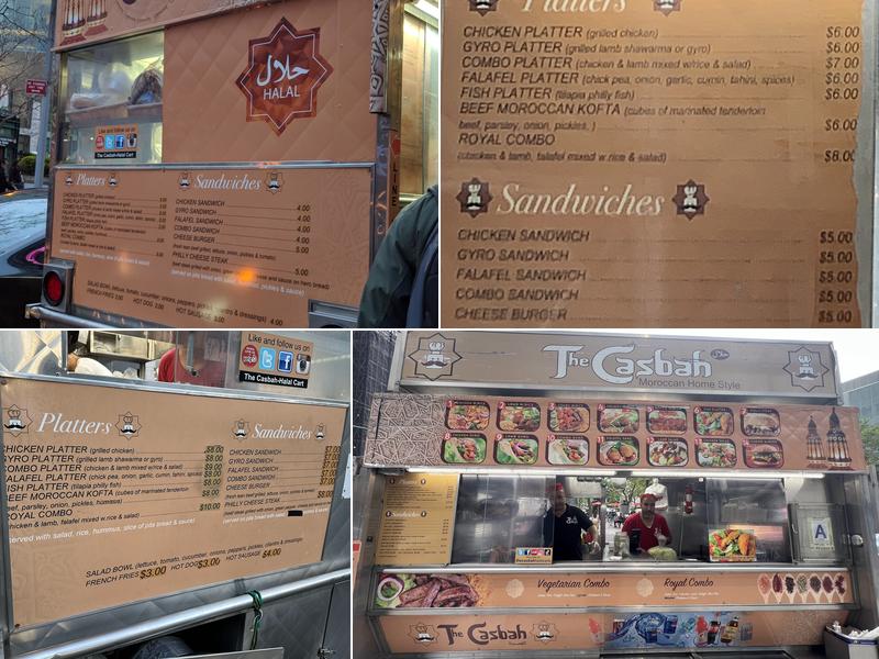 The Casbah - Halal Cart Menu