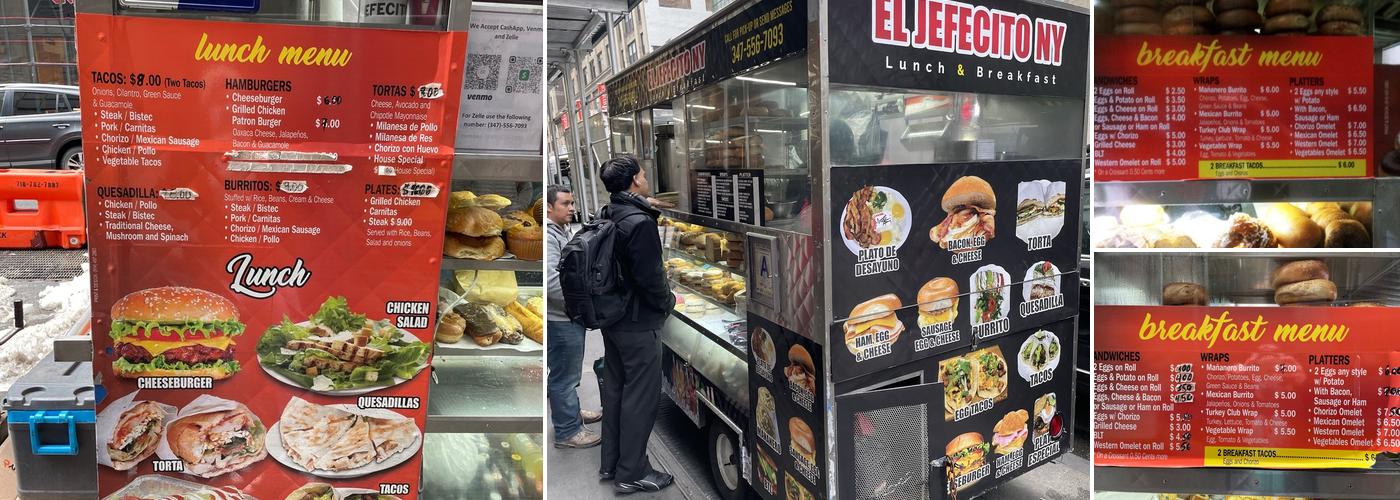 El JefecitoNy mexican food and American Menu