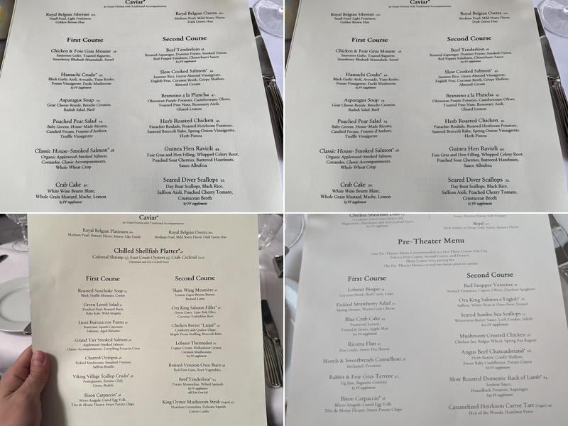 The Grand Tier Menu