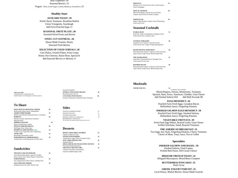 Contour Menu