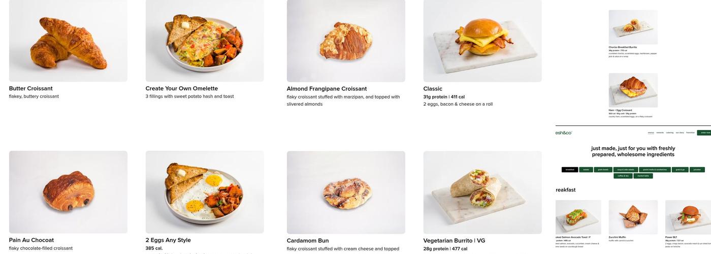 fresh&co Menu