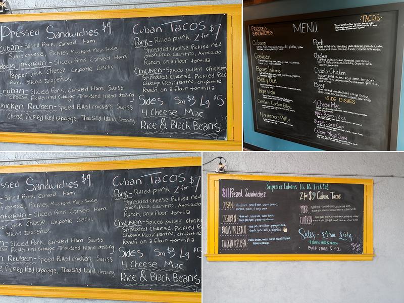 Superior Cubans Menu