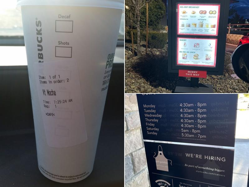 Starbucks Menu
