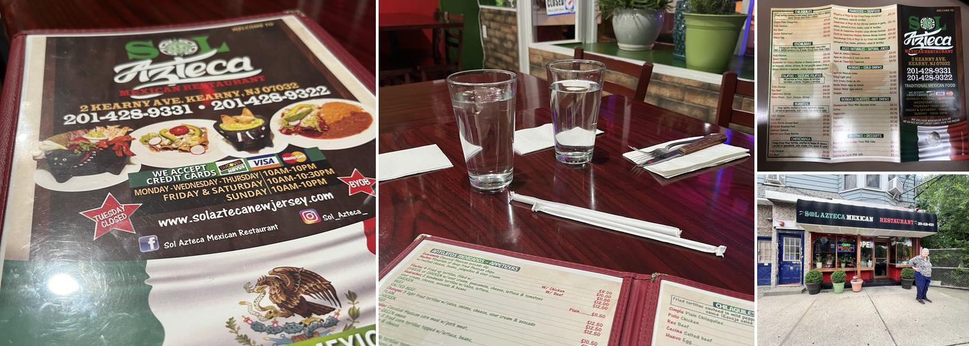 Sol Azteca Mexican Restaurant Menu