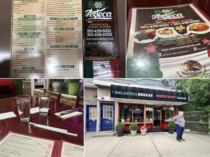 Sol Azteca Mexican Restaurant Menu