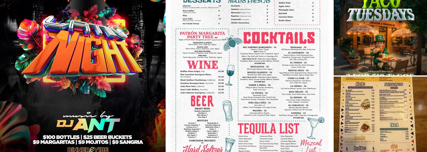 Mil Sabores Restaurant & Tequila Bar Menu