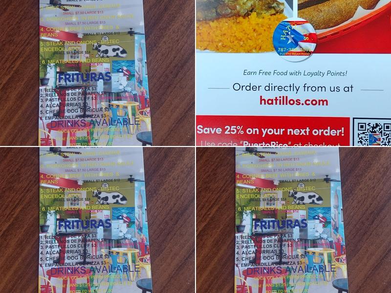 HATILLO'S Menu