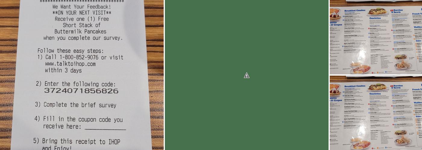 IHOP Menu