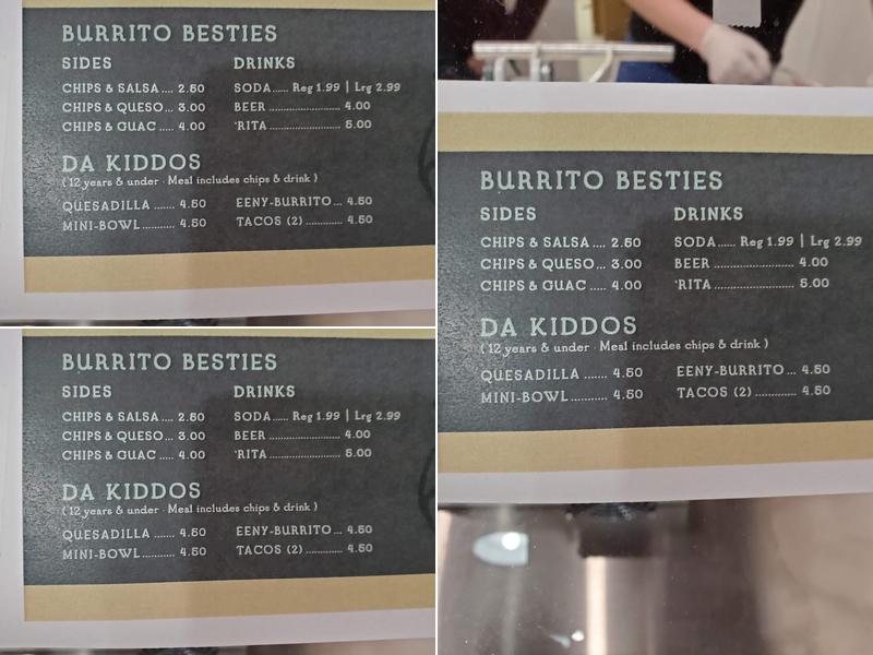 Gorritos Menu
