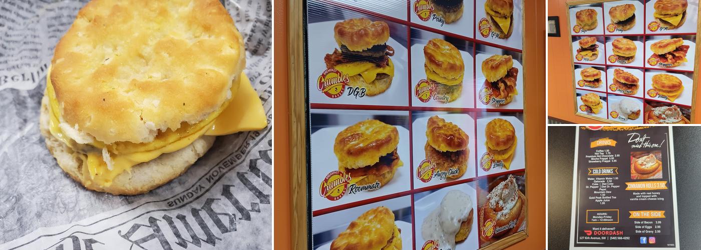 Crumbles Menu