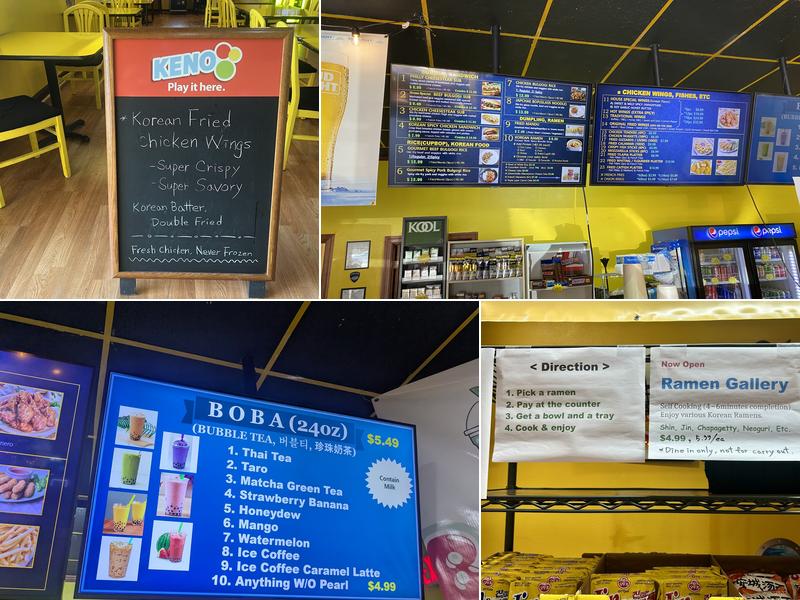 Yellow Submarine Menu