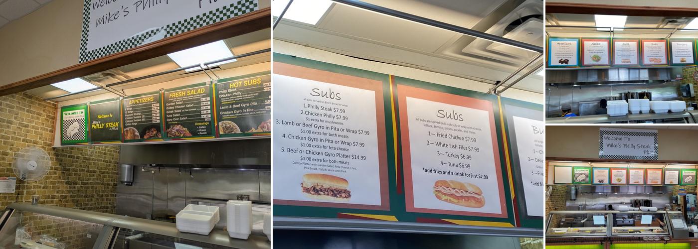 Mike's Philly Steak Plus Menu