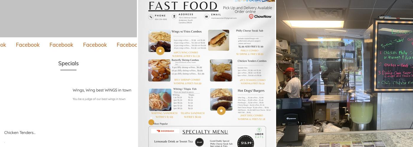 Eastside Cafe Menu