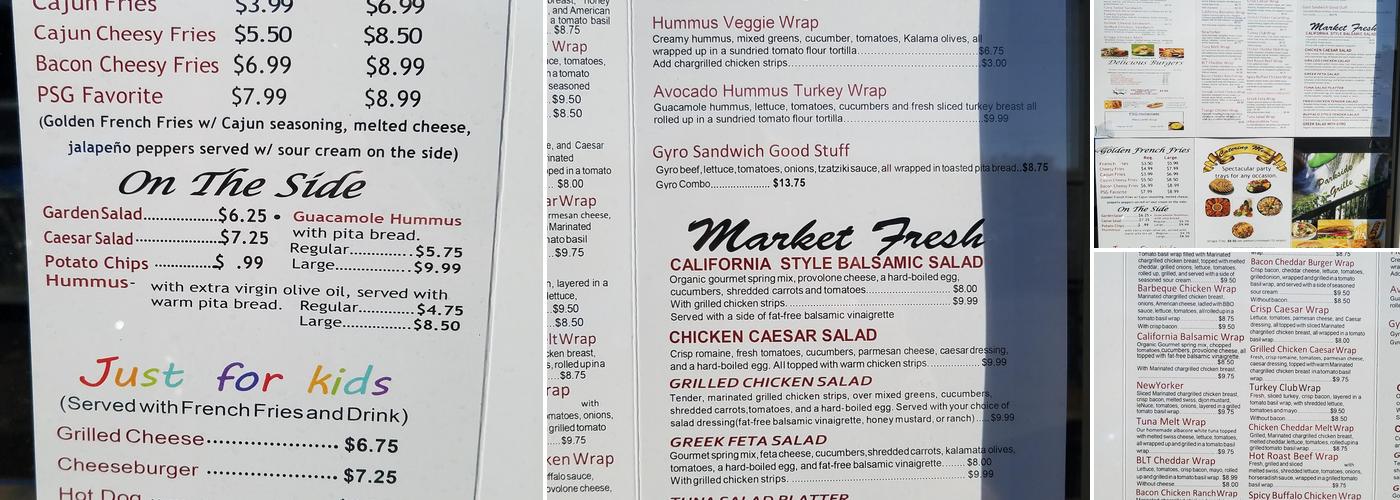 Parkside Grille Menu