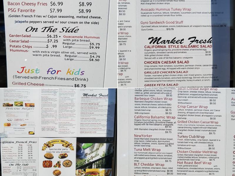 Parkside Grille Menu