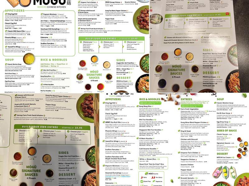 MÓGŪ Modern Chinese Kitchen Menu