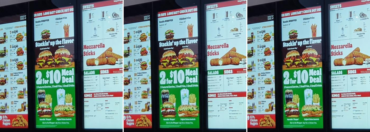 Burger King Menu