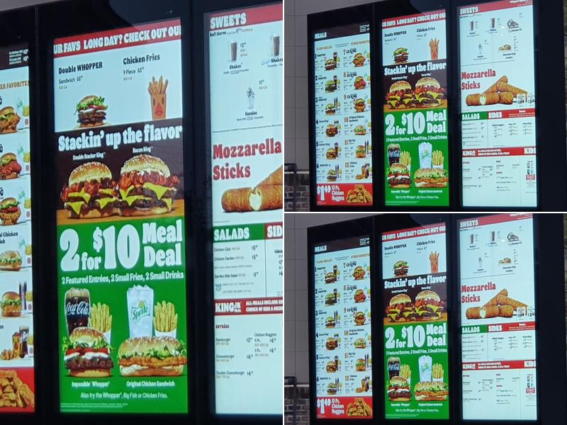 Burger King Menu