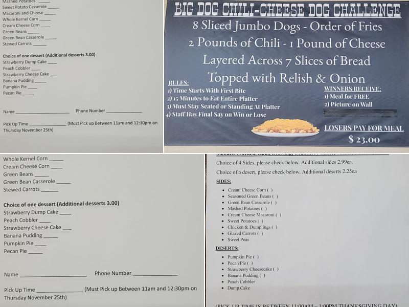 Trinidad Cafe Menu