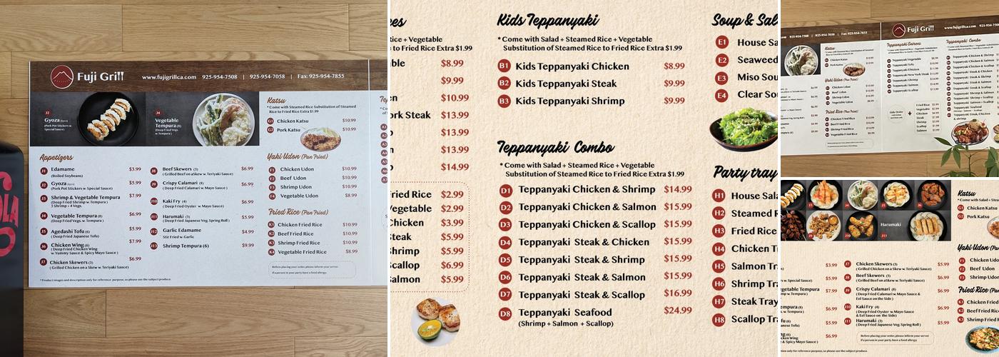 Fuji Grill Menu