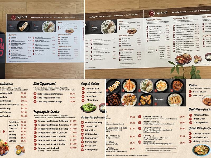 Fuji Grill Menu