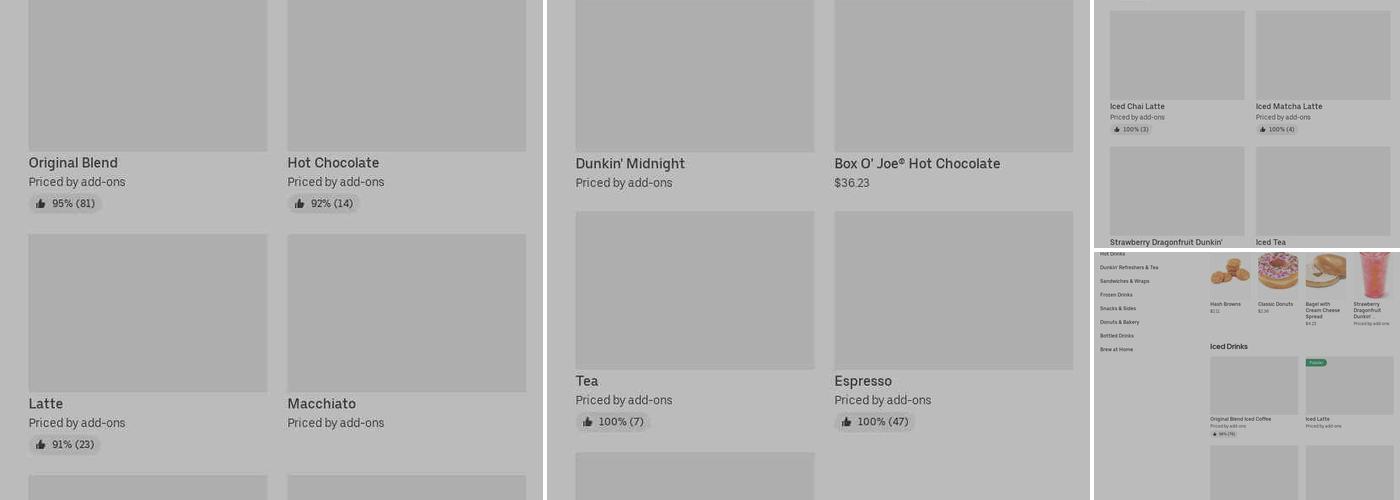 Dunkin' Menu