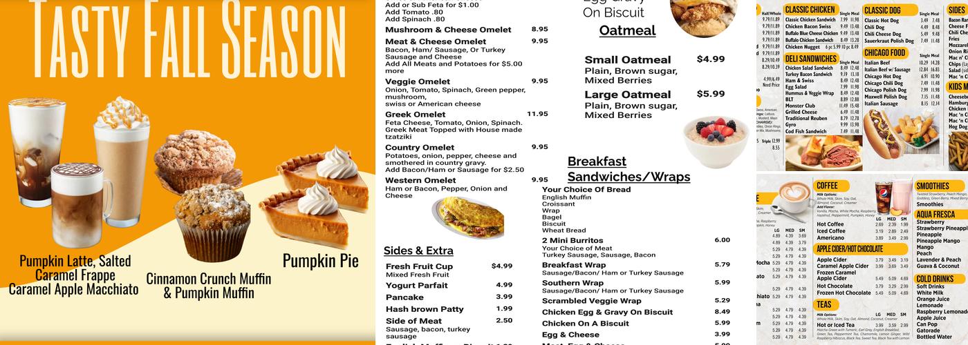 Chicago Post Cafe Menu