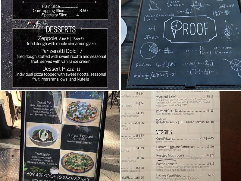 Proof Menu