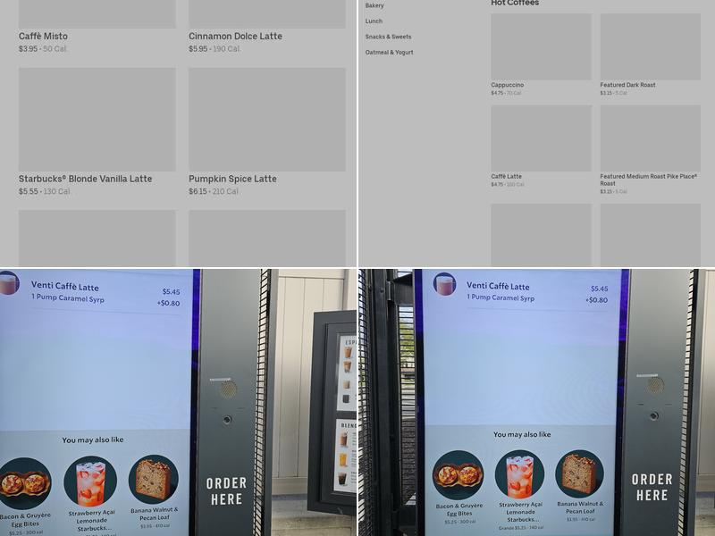 Starbucks Menu