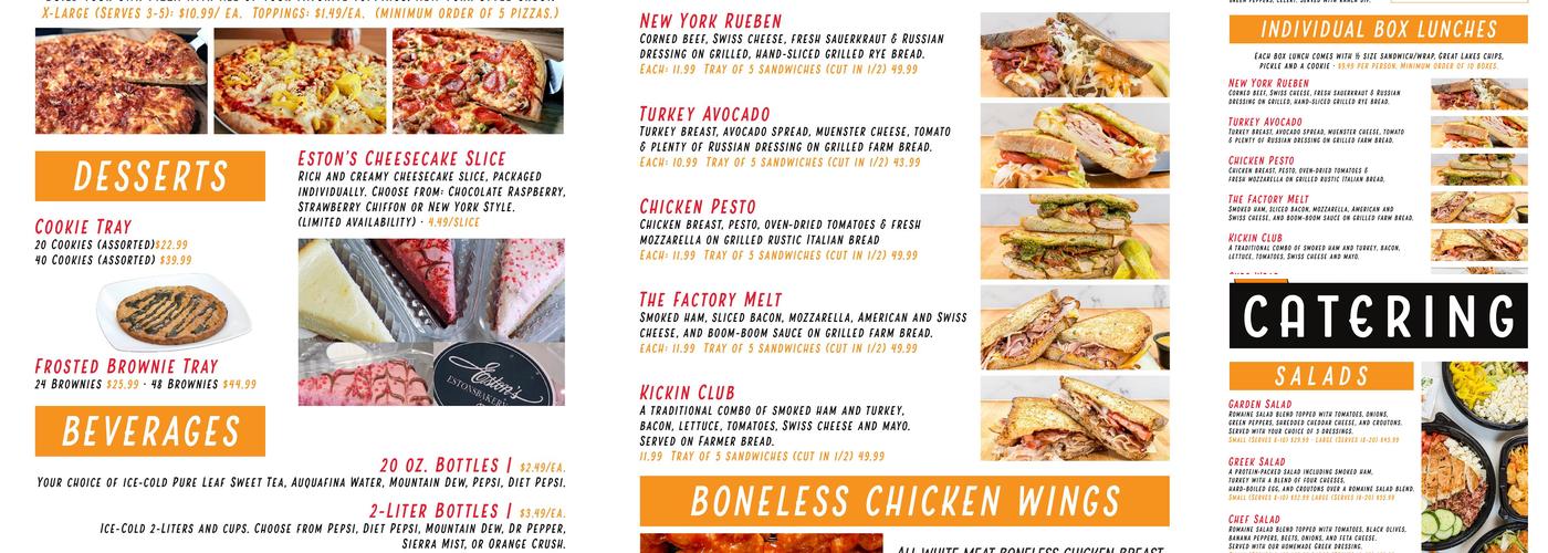 Graze! Shared Kitchen Menu