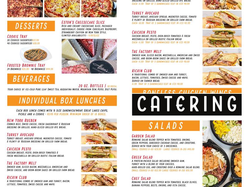 Graze! Shared Kitchen Menu