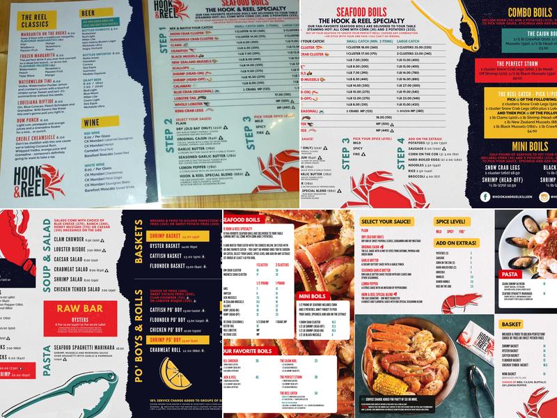 Hook & Reel Cajun Seafood & Bar Menu