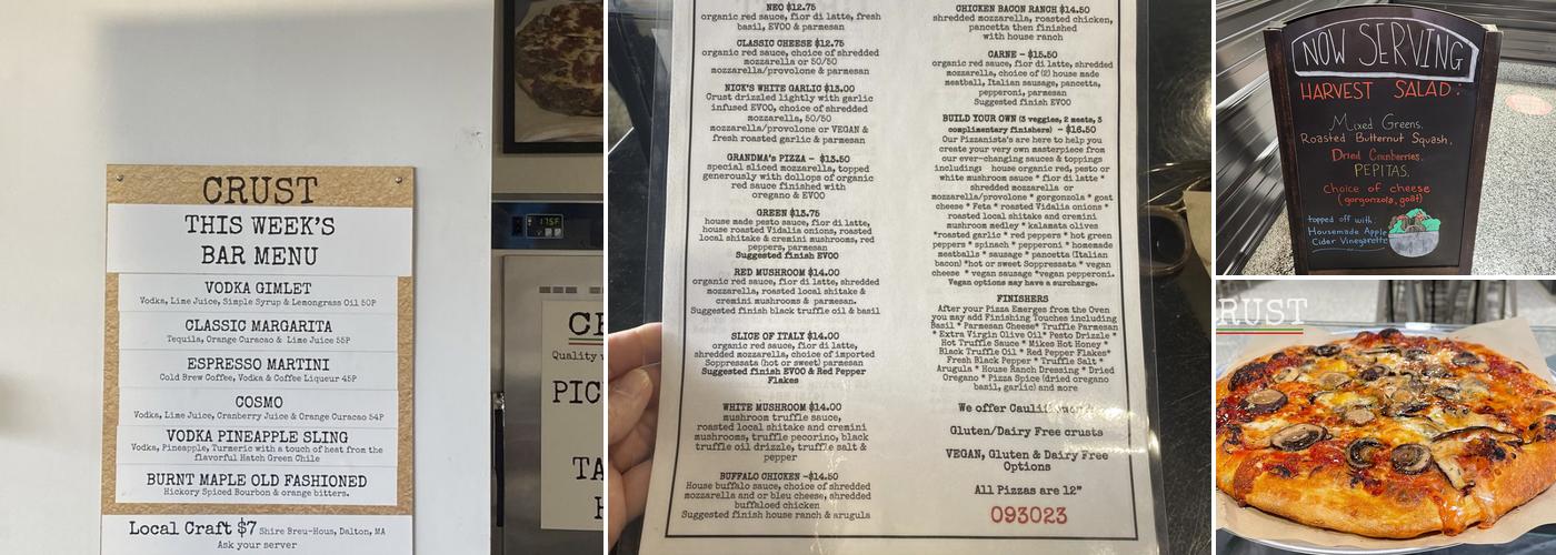 CRUST Menu