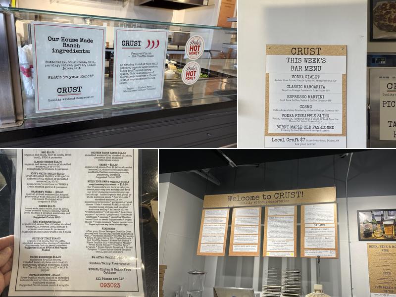 CRUST Menu