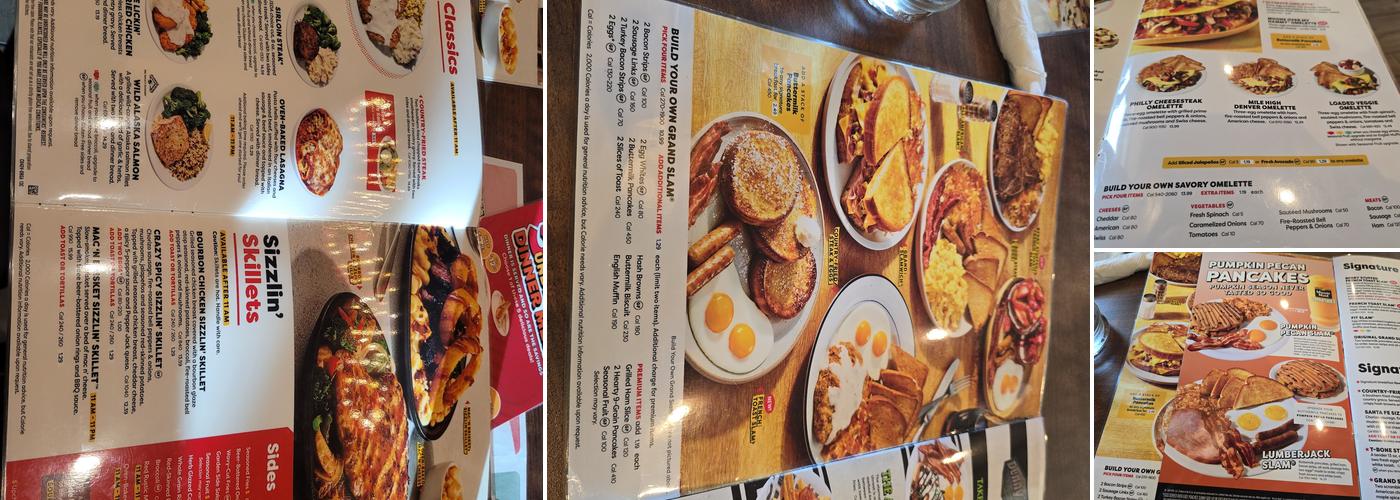 Denny's Menu