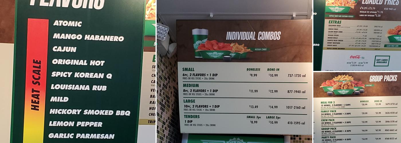 Wingstop Menu