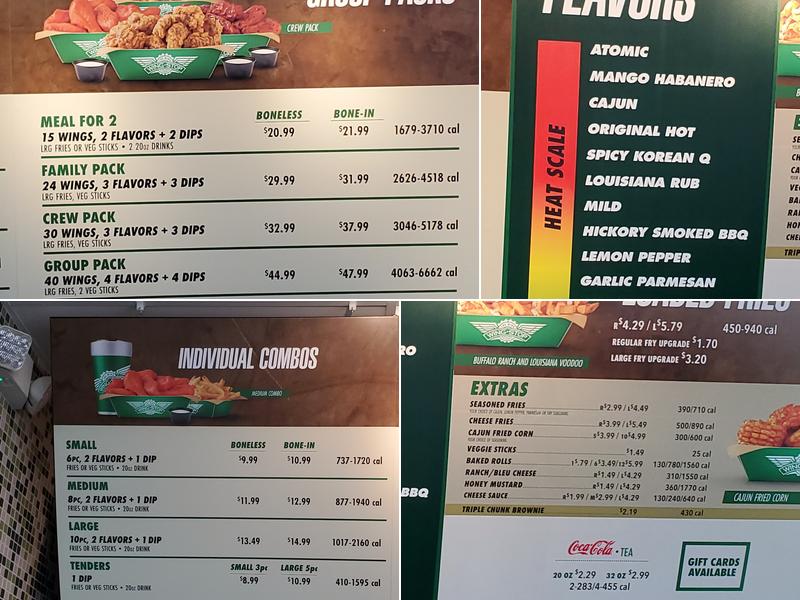 Wingstop Menu