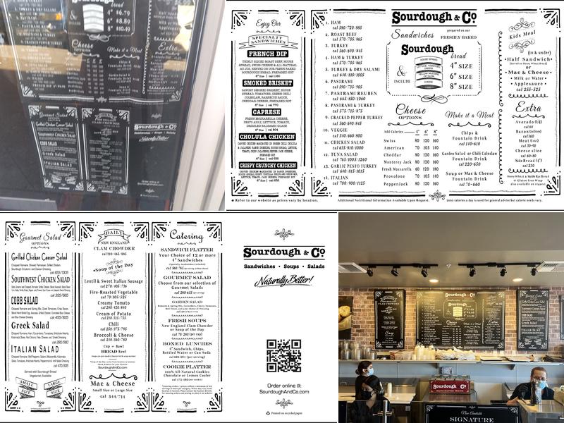 Sourdough & Co. Menu