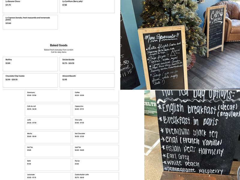 Mel's Petit Café Menu