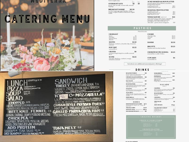 Mediterra Cafe Mt. Lebanon Menu