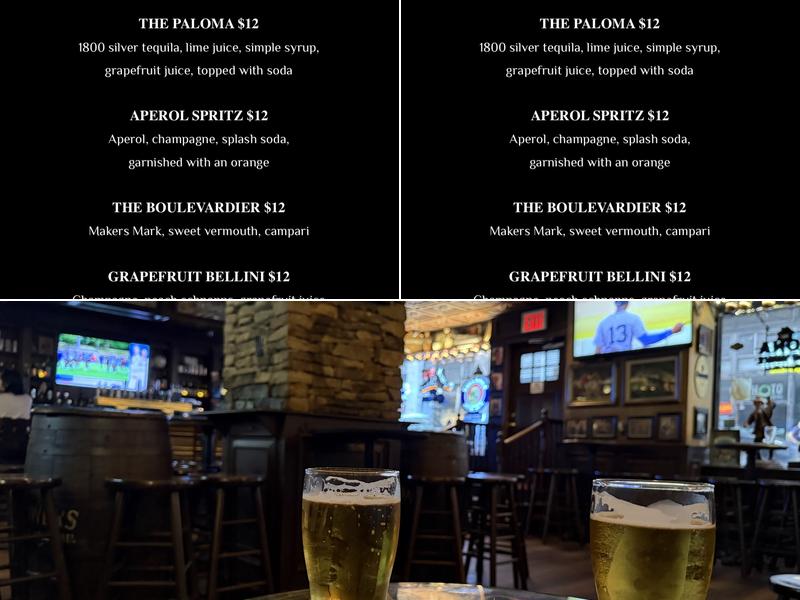 Peter Dillon's 36th Menu