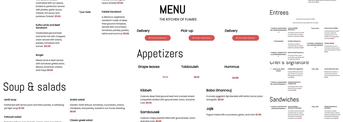 Shawarma Bistro Menu